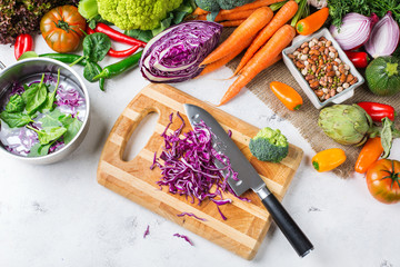 Fresh organic farmer vegetables, soup ingredients for cooking