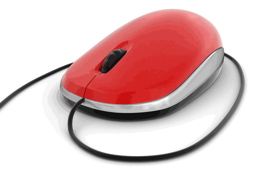 Computer Mouse. Image with clipping path
