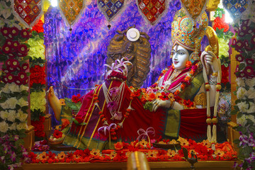 Bhalka Tirth and Prabhas Patan, Gujarat, India. Sacred religious site where Lord Krishna's feet was pierced by a hunter