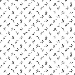 Abstract seamless soccer wallpaper pattern with different football players