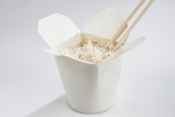 Fototapeta na wymiar rice food isolate
