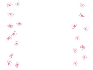 Flying Pink Cherry Blossom, Realistic Vector Background. Beautiful Sakura Soft Romantic Illustration. Wedding Decoration, Flying Pink Cherry Blossom, Love Magic Design. Cool Showering Blooming Sakura