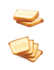 Moist butter cake isolated