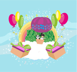 Cute happy birthday card