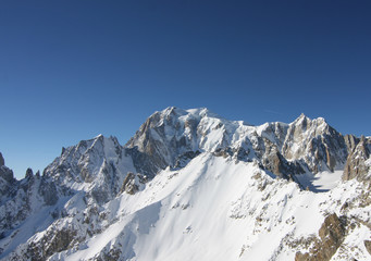Fototapeta na wymiar Massiccio del Monte bianco