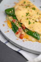 Omelet with vegetables