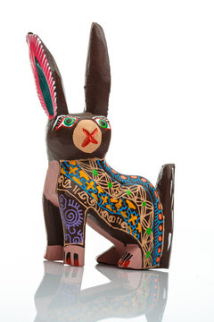 Traditional mexican symbolic toy called alebrije from Oaxaca, Mexico