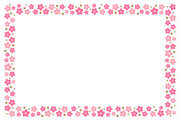 桃の花フレーム