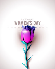 8 March. International Women's Day. Happy Mother's Day.