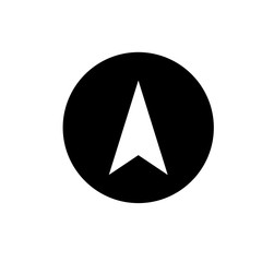 Airplane folded paper shape vector icon