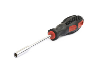 Screwdriver with the replacable bit isolated