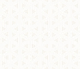 Vector seamless subtle pattern. Modern stylish texture. Repeating geometric tiling from striped triangle elements..