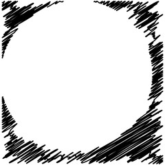 Naklejka premium 2467091 Grunge Black Ink Border Frame Background