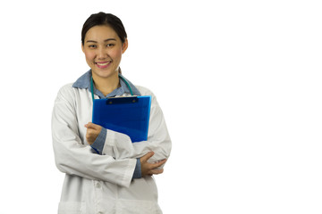 Young asian female doctor