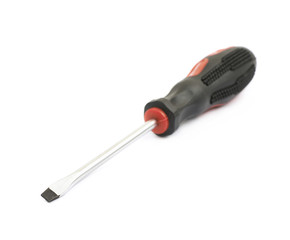 Black screwdriver isolated