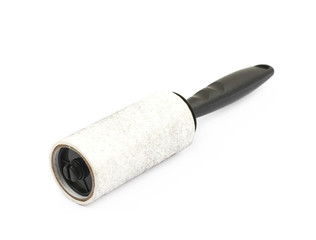 Sticky roller for clothes isolated