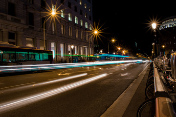 Street in Barcelona - Long Exposure