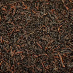 Surface covered with tea leaves