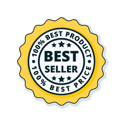 Best Seller label illustration