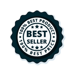 Best Seller label illustration