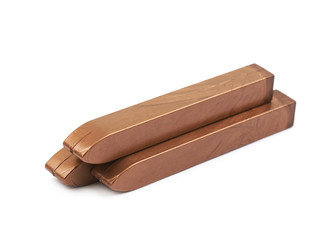 Sticks of sealing wax isolated