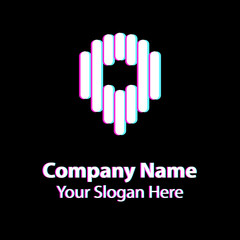 Abstract graphic icon, logo design template, symbol for company