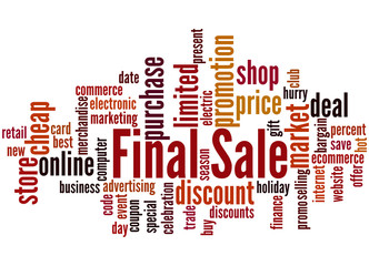 Final sale word cloud concept 4
