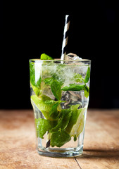 Glass of Mojito cocktail