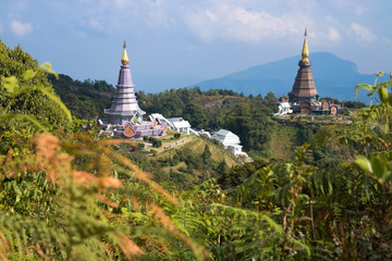 Stupas on Doi Inthanon, Thailand