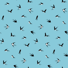 seamless birds pattern