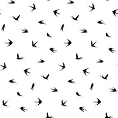 seamless birds pattern