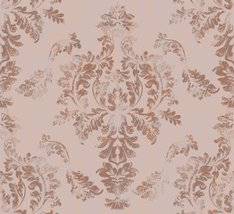 Baroque Damask pattern Vector. Royal fabric background. Luxury texture decors