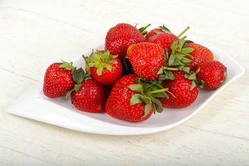 Strawberry in the bowl