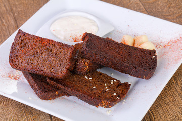 Garlik bread snack