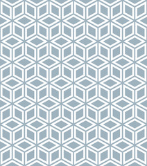 Seamless cubes isometric background pattern in vector format