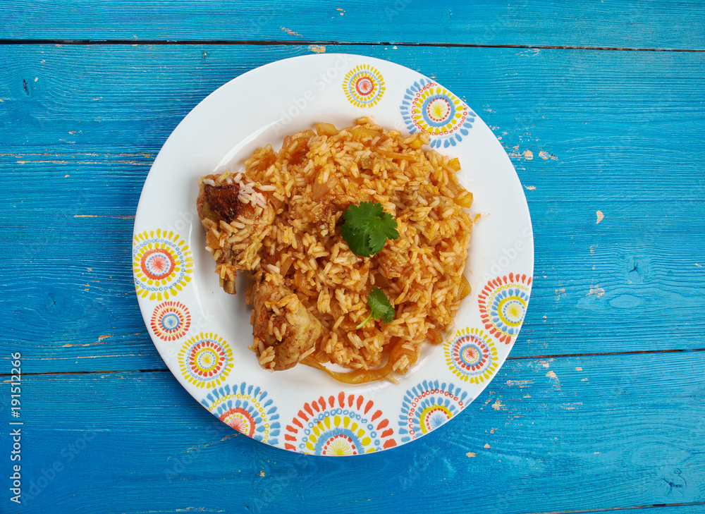 Wall mural Kenyan Chicken biryani