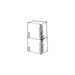 fridge vector draw
