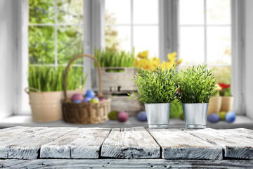 easter table background 