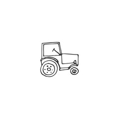 tractor vector draw