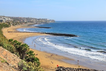 Playa Ingles, Gran Canaria - obrazy, fototapety, plakaty