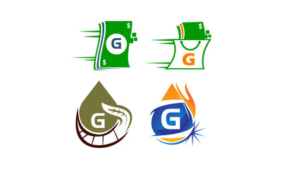 Logotype G Modern Template Set