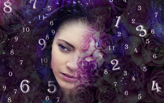 Woman in numerology world ,space