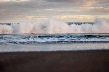 Olas del mar Canarias