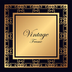 Vintage ornamental frame