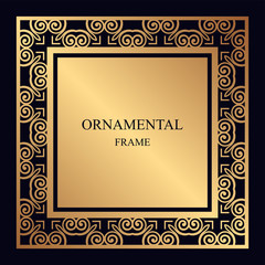 Vintage ornamental frame