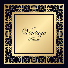 Vintage ornamental frame
