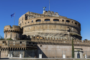 italy, rome, castel sant'angelo