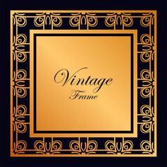 Vintage ornamental frame