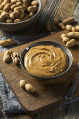 Fototapeta premium Sweet Organic Natural Creamy Peanut Butter