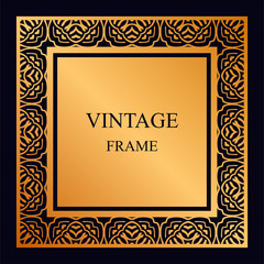 Vintage ornamental frame